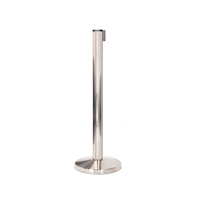 Traust Corde rétractable pour tapis rouge avec poteaux dorés et argentés, barrières de gestion de foule pour aéroports et hôtels, barrières de contrôle des foules Q Pole