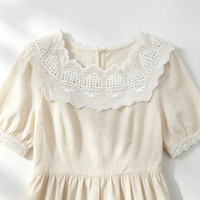 En stock – Dentelle en coton peigné 100 % blanc de 5,3 cm, motif cœur, broderie ajourée, bord festonné pour vêtements d'enfants, couture DIY et artisanat
