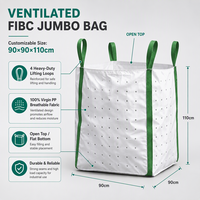 Conteneur Jumbo ventilé pour le stockage, le chargement, le transfert et la distribution logistique des produits céréaliens, des semences et des aliments pour animaux
