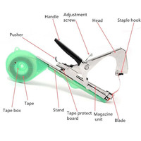Nouvelle machine transfrontalière pour la ligature des branches et la fixation des vignelettes, outil de treillisage pour tomates/concombres pour l'utilisation en verger et en jardin