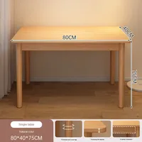 Bureau moderne et luxueux en bois massif pour étudier et écrire à la maison/au bureau Bureau d'ordinateur de chambre à coucher au design simple pour étudiants