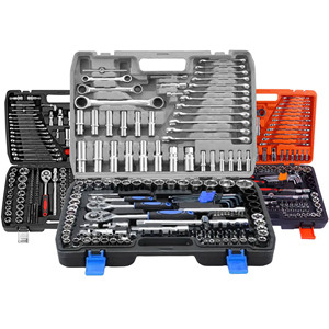 Kit de Herramientas Profesional para Reparación de Automóviles con Juego de Llaves de Tubo Manuales, Estuche Rígido, Acero al Cromo Vanadio, para Mecánicos y Uso en Garajes - Product Image 1