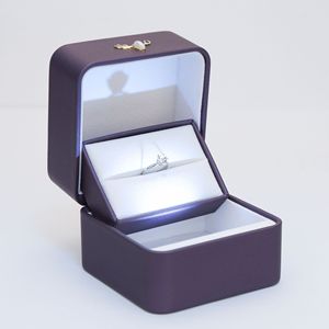 <b>LED</b> Luxury Plastic Jewelry Case Lacquered Wedding Packaging Ring Pendant Jewellery with <b>Led</b> <b>light</b> <b>box</b> - Product Image 6