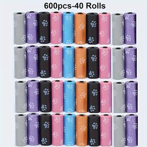 Sacs à déjections canines imprimés en PE écologiques pour l'élimination des déchets d'animaux de compagnie en extérieur, petits animaux et chats - Product Image 6