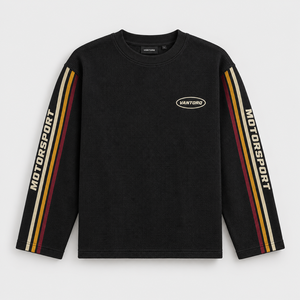 เสื้อยืดแขนยาวลายกราฟิกสไตล์วินเทจสำหรับนักขี่มอเตอร์ไซค์  แบบสตรีทแวร์ - Product Image 3