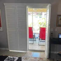 Persianas de PVC para Ventanas, Persianas Impermeables con Rejillas, para Exterior/Interior, Marco Ajustable, Tamaño Personalizado, Venta al Por Mayor
