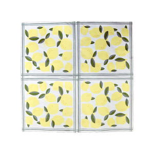 Serviettes de table jetables en <span class=keywords><strong>papier</strong></span> jaune dégradables pour cocktails au <span class=keywords><strong>citron</strong></span>, serviettes de table pour le dîner de fruits d'été, Thanksgiving, vaisselle de cuisine - Product Image 5