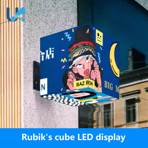 Extérieur P3 P3.91 Cube Écran d'affichage LED Cube LED à cinq côtés pour logo Publicité <span class=keywords><strong>Équipement</strong></span> de <span class=keywords><strong>bureau</strong></span> - Product Image 4