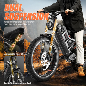 eAhora Romeo Ultra adult electric mountain bike 60V 70Ah 100-200Miles Long Range Ebike for Delivery and Commuting - Product Image 4