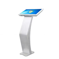 Écran LCD de 21.5 pouces Base de support en métal Kiosque à écran tactile Affichage numérique Totem interactif Affichage lcd debout