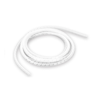 WANDU 18MM Blanco Espiral Envoltura de cable PE Material Protector de cable de varios tamaños