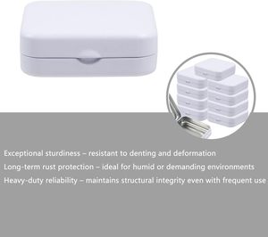 Wholesale Sliver <b>Small</b> Square Candy Mint Metal Tin Packaging Hinged Mini Tin <b>Boxes</b>/Case for Candy Metal Can for Lip Balm - Product Image 3