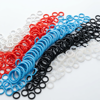 Joint torique FVMQ en fluorosilicone bleu et rouge de haute précision, haute élasticité, avec logo personnalisé OEM/ODM, prix usine, pour applications aérospatiales et de défense