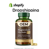 Agent Dropshipping Shopify, Sourcing 1688, Fulfillment DDP, Personnalisation de Marque, Glycinate de Magnésium Haute Absorption 240mg pour la Santé Osseuse