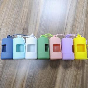 Yeni köpek kaka torbası tutucu için tasma köpek atık torbası kutusu elastik döngü ile taşınabilir hafif silikon sahipleri için Pet <span class=keywords><strong>Doggy</strong></span> - Product Image 3