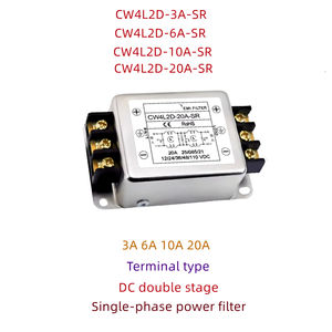 Filtro di alimentazione monofase a due stadi 110V DC CW4L2D-3A/6A/10A/20A-SR Anti-jamming 3A Audio 6A CW4L2D-20A-SR di purificazione Audio - Product Image 2