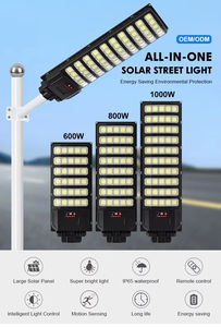 Luz <span class=keywords><strong>solar</strong></span> superbrillante de alta calidad IP65 impermeable camino jardín integrado todo en uno Led 1000W Luz de calle <span class=keywords><strong>solar</strong></span> - Product Image 2