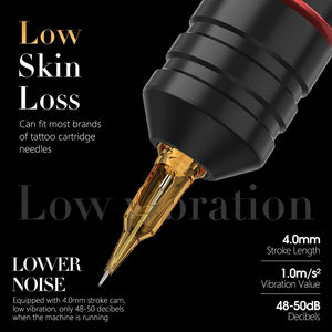 ABS <span class=keywords><strong>Ninja</strong></span> Pro 2400mAh 4mm carrera profesional máquina de tatuaje inalámbrica pluma de tatuaje rotativa con Motor sin núcleo para arte corporal de artista - Product Image 6