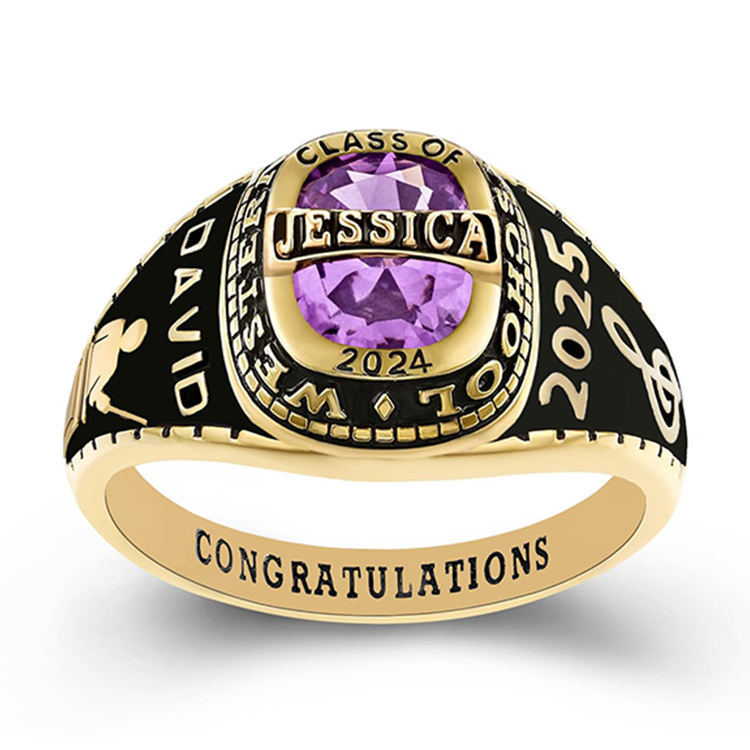 10k Gold Ring Worth Most Expensive Class Ring Trending Now: Girls