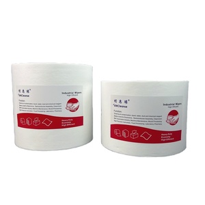 Rouleau de chiffons industriels multi-usages <span class=keywords><strong>en</strong></span> pulpe de bois et polyester, sans lin, de <span class=keywords><strong>forme</strong></span> carrée, type essuie-tout - Product Image 1