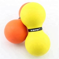 Nouvelle tendance de haute qualité en gros Yoga Relaxation musculaire balle de crosse massage du corps balle de Massage d'arachide en caoutchouc naturel