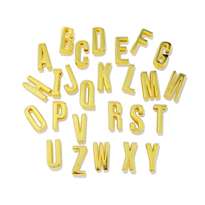 Dijes de Letras Deslizantes de Moda de 30 mm para Hacer Joyas, Pulseras para Mujeres y Hombres, Llavero de Metal con Alfabeto, <span class=keywords><strong>Collar</strong></span> para Mascotas, Accesorios de Bricolaje, Regalo - Product Image 1