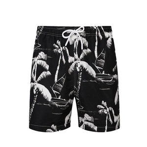 Shorts de Playa de Secado Rápido para Verano, Trajes de Baño Cortos, Shorts Casuales Holgados con Estampado Moderno, Estilo Hawaiano - Product Image 4