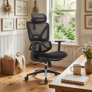 เก้าอี้สำนักงานปรับระดับได้ <span class=keywords><strong>Happyland</strong></span> Health Lift Chair สำหรับเล่นเกมส์ พนักพิงสูง ดีไซน์ทันสมัย โครงอะลูมิเนียม ตาข่ายนั่งสบาย เหมาะสำหรับใช้ในบ้าน - Product Image 4