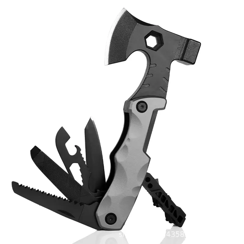 Hot Selling 13 in 1 Multifunktion ale Camping ausrüstung Survival DIY Handyman Tool mit Safe Lock Hammer Multi tool