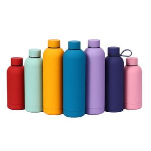 Bouteille d'eau portable en acier inoxydable mat de 1000 ml, logo personnalisé, bouteille d'eau colorée pour le sport et les voyages en plein air - Product Image 4