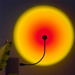 Lámpara LED de noche para coche, proyector de luz LED de arcoíris, proyección de Amanecer para dormitorio, decoración de pared, ambiental, ODM/OEM - Product Image 3