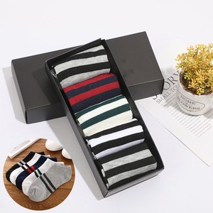 Logo personnalisé Sport Bambou 5 Pack Coffret Cadeau Crew Joyeux Noël Hommes Robe Affaires Chaussettes - Product Image 1