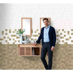 Digital Ceramic Wall <b>Tiles</b> 300x450mm High Glaze Glossy Finish Firebrick Outdoor & Interior Use 30x45cm 12x18 Vitrified - Product Image 1