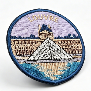 Parche Bordado del Museo del Louvre, Aplique Circular de Tela para Coser, Decorativo, para Regalo - Product Image 6