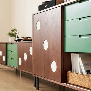 Modern Design Natural Wood Color Eco-Friendly <b>Sideboard</b> Buffet Cabinet for Kitchen and Dining Room <b>Storage</b> & Organization Furnit - Product Image 6