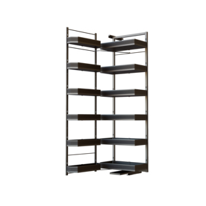 FANKE SÉRIE TOUT ALUMINIUM Design Moderne Écologique Multifonctionnel Unité de Rangement Haute à 4 Étagères avec Panier Coulissant pour Cuisine - Product Image 2