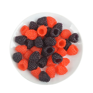 Venta Directa de Fábrica de Adornos de Fresa Silvestre Artificial, Accesorios de Fotografía, Decoraciones para Tiendas de Frutas, Modelos de Frambuesa Simulada - Product Image 6