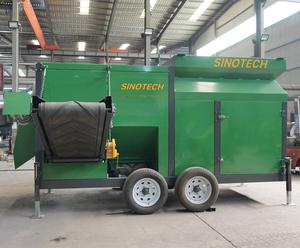 高效电机和齿轮箱堆肥表土加工旋转滚筒筛3-45千瓦50-500吨/小时容量 - Product Image 5