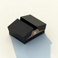 Boîte d'emballage de luxe à double ouverture avec logo personnalisé, boîte rigide pliable pour parfum, aromathérapie, boîte en papier pour bouteilles