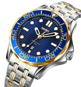 Skmei – <span class=keywords><strong>montre</strong></span>-<span class=keywords><strong>bracelet</strong></span> étanche en acier inoxydable pour hommes, <span class=keywords><strong>bracelet</strong></span> métallique, <span class=keywords><strong>plongée</strong></span> à Quartz, 9276 - Product Image 2