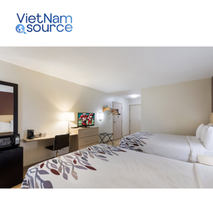 Meubles de chambre d'hôtel en bois massif OEM/ODM de luxe Auberge à toit rouge | Conceptions de meubles d'hôtel personnalisables pour les ventes en vrac de l'usine - Product Image 5