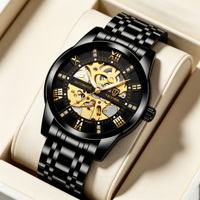 Montre mécanique à remontage automatique pour homme, fabrication directe d'usine, aiguilles lumineuses, grand cadran de 41,5 mm, boucle papillon, montre pour homme, montre-bracelet