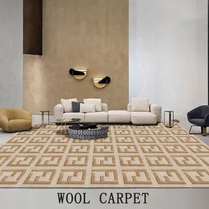 独特的最佳羊毛地毯竹丝客厅沙发地毯编织家居地毯