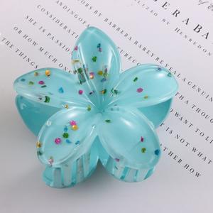 Pinzas de Pelo de Moda al por Mayor para Mujer, Accesorios Geométricos, Dulces y Coloridos, con Forma de Huevo y Flor, de Plástico - Product Image 6