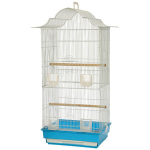 Grande Gabbia per Uccelli in Acciaio Inox, Gabbia per Allevamento di Pappagalli Piccoli e Medi, in Ferro Battuto, Gabbia per Canarini - Product Image 3