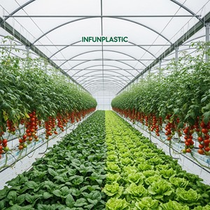 100 Mikron Sera Plastik Örtüsü Şeffaf Polietilen Örtü Bahçe Serası Kurutma Şeffaf Film - Product Image 2