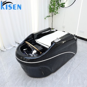 Kisen High <b>End</b> Salon Furniture Water Circulation Head Spa <b>Bed</b> Electric Massage Shampoo <b>Bed</b> Hair Wash Machine - Product Image 5
