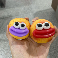 Jouet sensoriel anti-stress en silicone souple, forme pomme de terre croustillante à grande bouche, à presser, cadeau de fête, boîte mystère, jouet de bureau