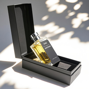 Luxury Mens Empty Perfume Spray <b>Bottle</b> Clear Crimpless Pump Square 30ml 50ml 100ml Glass Perfume <b>Bottle</b> with Gift <b>Box</b> - Product Image 1