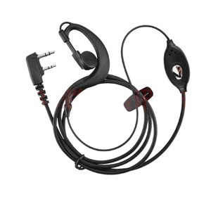 Auriculares Walkie Talkie con Gancho para la Oreja y Lentejuelas, Tipo K, para Radios Portátiles - Product Image 1